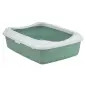 Toilete "classic" C/ Rebordo salvia/branco Trixie