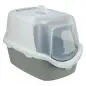 Toilete "vico Open Top" P/ Gatos cinza Claro/branco Trixie