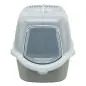 Toilete "vico Open Top" P/ Gatos cinza Claro/branco Trixie