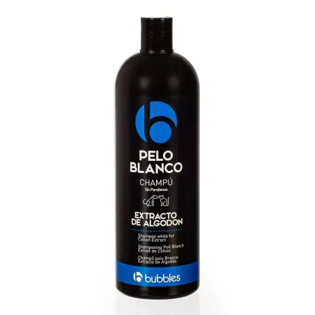Bubbles - Shampoo Pelo Branco extrato Algodao 1 Lt Bubbles - 1050100109