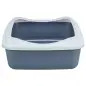 Toilete "classic" C/ Rebordo roxo/branco Trixie