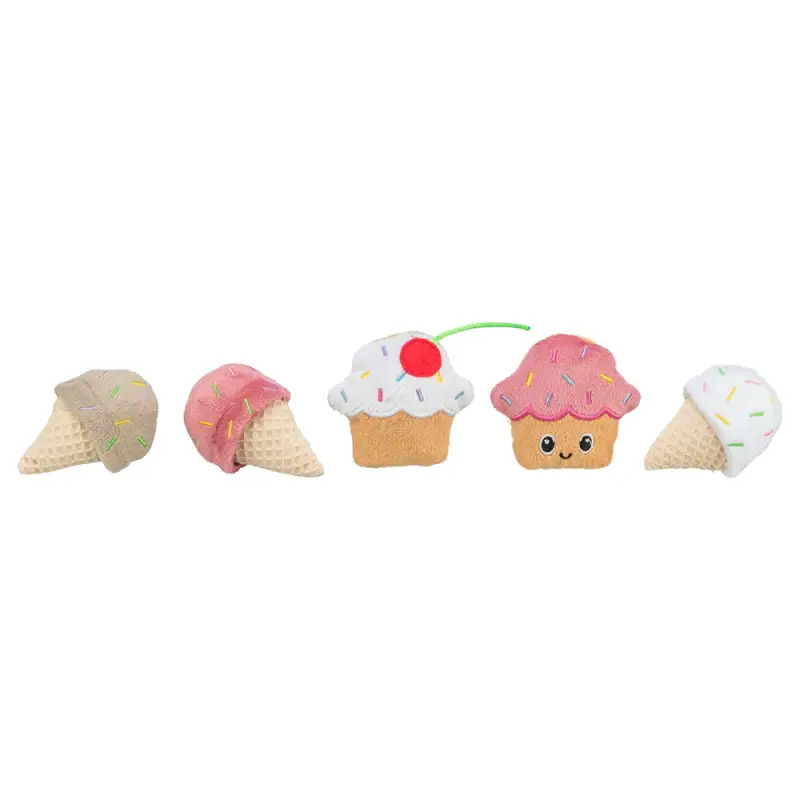 Gelados E Cupcakes Em Pelucia C/ Catnip - 7 Cm 36 Un Trixie