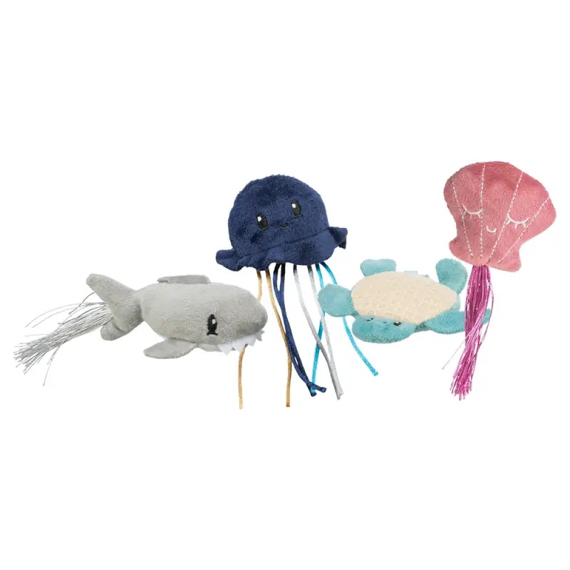 Animais Marinhos Em Pelucia C/ Catnip - 5-8cm 36 Uni Trixie