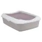 Toilete "classic" C/ Rebordo rosa/branco Trixie