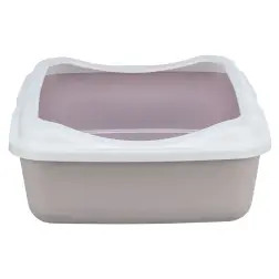 Toilete "classic" C/ Rebordo rosa/branco Trixie - 1050130042
