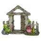 Decoraçao Aquario - Portada De Madeira 21x7,5x16 Cm Vadigran