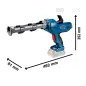 Pistola de silicone - GCG 18V-310 Professional 06019C4100 Bosch Pistola de silicone - GCG 18V-310 Professional 06019C4100 Bosch