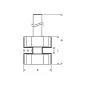 Fresa para ranhuras planas, 8 mm, D1 25 mm, L 5 mm, G 58 mm 2608628353 Bosch Fresa para ranhuras planas, 8 mm, D1 25 mm, L 5 mm, G 58 mm 2608628353 Bosch