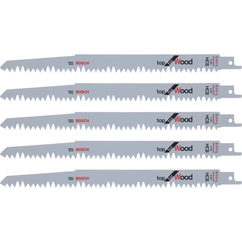 Lâmina de serrote elétrico S 1531 L 2608650676 Bosch Lâmina de serrote elétrico S 1531 L 2608650676 Bosch