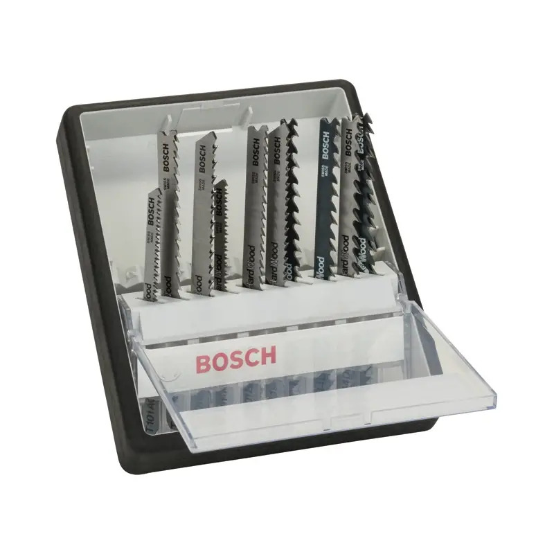 Conjunto de lâminas de serra vertical para várias madeiras Robust Line, 10 unidades, encabadouro T 2607010540 Bosch Conjunto de lâminas de serra vertical para várias madeiras Robust Line, 10 unidades, encabadouro T 2607010540 Bosch