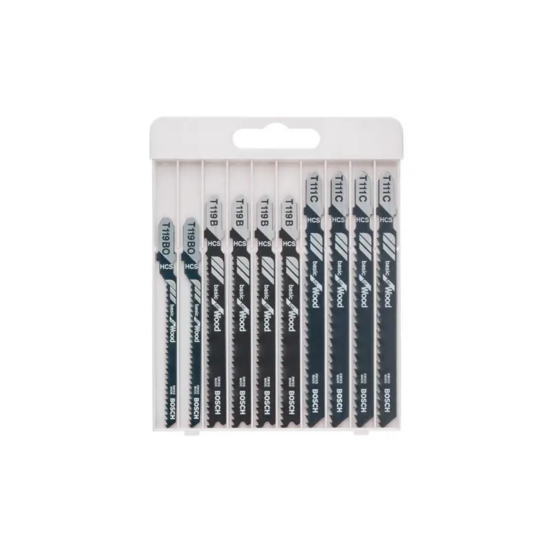 Conjunto de 10 lâminas de serra vertical Basic for Wood 2607010629 Bosch Conjunto de 10 lâminas de serra vertical Basic for Wood 2607010629 Bosch