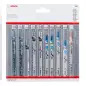 Conjunto de 10 lâminas de serra vertical All in One 2607011171 Bosch Conjunto de 10 lâminas de serra vertical All in One 2607011171 Bosch