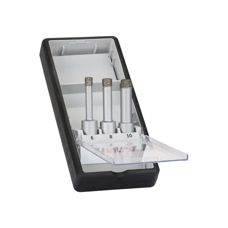 Conjunto de brocas PRO Ceramic dry, 6 x 33, 6 x 33, 10 x 33 mm, 3 peças 2608587145 Bosch Conjunto de brocas PRO Ceramic dry, 6 x 33, 6 x 33, 10 x 33 mm, 3 peças 2608587145 Bosch