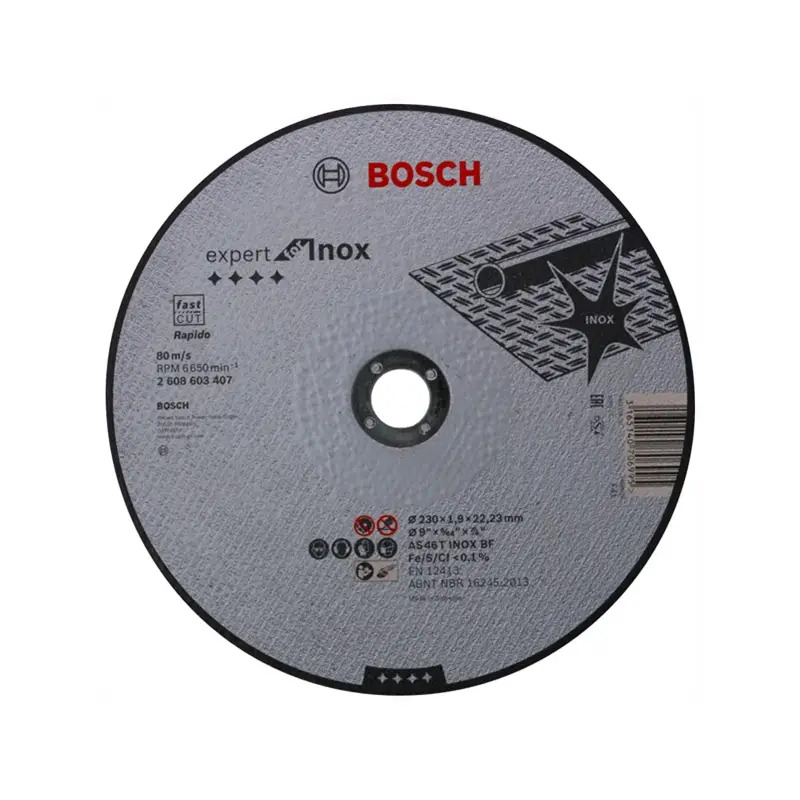 Disco abrasivo PRO Stainless Steel and Metal, 230 x 1,9 x 22,23 mm 2608603407 Bosch Disco abrasivo PRO Stainless Steel and Metal, 230 x 1,9 x 22,23 mm 2608603407 Bosch