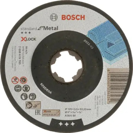 X-LOCK Standard Metal 125x2.5mm cóncavo - 1220681929