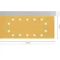 Lixa EXPERT C470 com 14 furos para lixadeiras orbitais, 115 x 280 mm, G 40, 10 unidades 2608900846 Bosch
