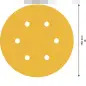 Lixa EXPERT C470 com 6 furos para lixadeiras excêntricas, 150 mm, G 240, 50 unidades 2608900923 Bosch Lixa EXPERT C470 com 6 furos para lixadeiras excêntricas, 150 mm, G 240, 50 unidades 2608900923 Bosch