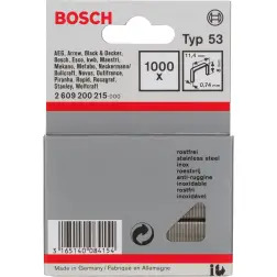 Agrafo Inox 53: 11,4x0,74x8mm: 1.000uds - 1220683647