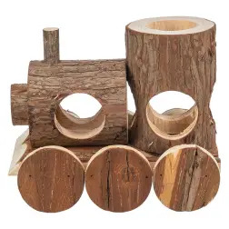 Comboio "levin" Em Madeira Natural P/ Ratos 17x14x12  Trixie #1 - 1040160136