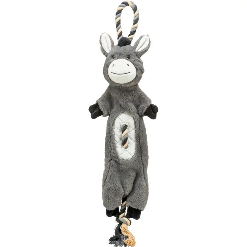 Burro Em Pelucia/corda - 66 Cm Trixie