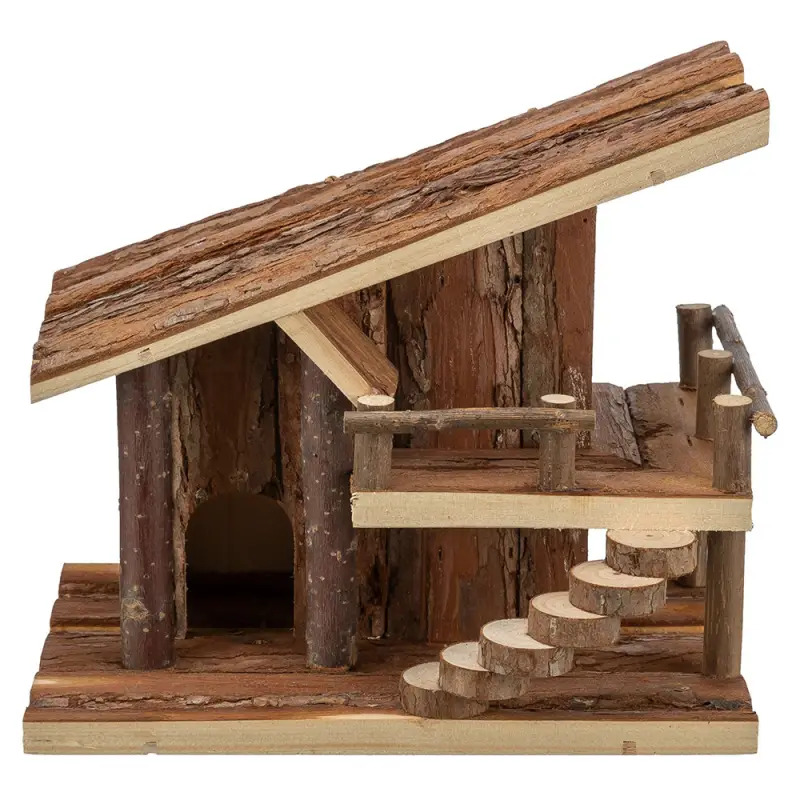 Casa "jule" Em Madeira Natural P/ Hamsters 25x21x18 C Trixie