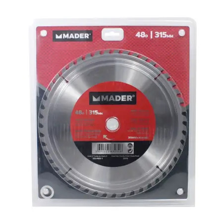 Disco Tungsténio Corte Madeira 315mm 48d   MADER POWER TOOLS - 1230150044