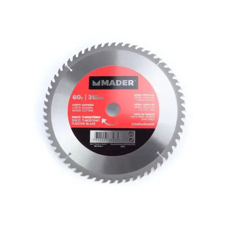 Disco Tungsténio Corte Madeira 315mm 60d   MADER POWER TOOLS - 1230150045