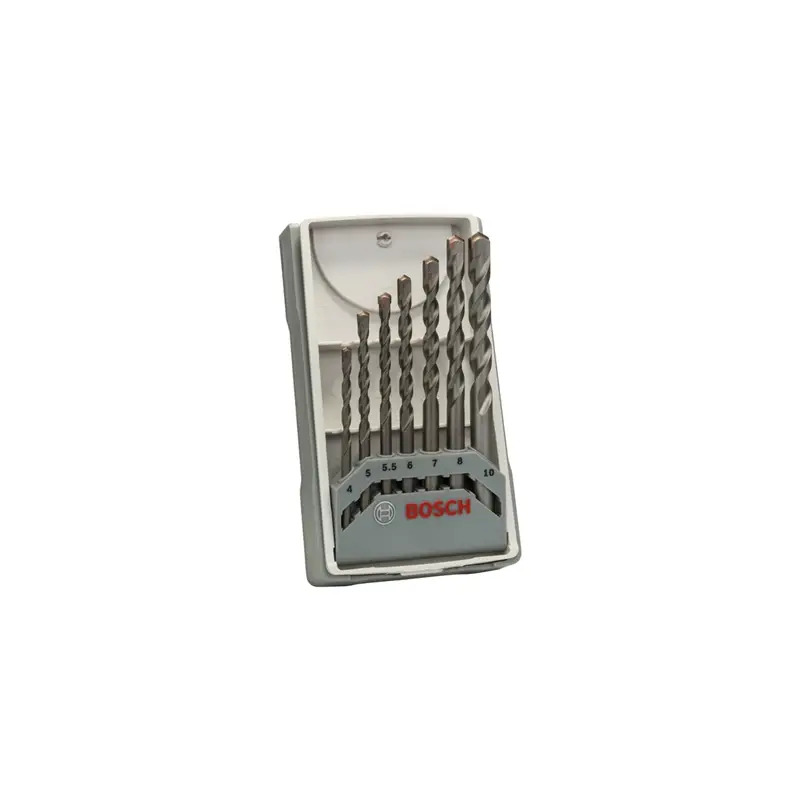 Conjunto de brocas para betão, 7 unidades, CYL-3, 4/5/5,5/6/7/8/10 mm 2607017083 Bosch
