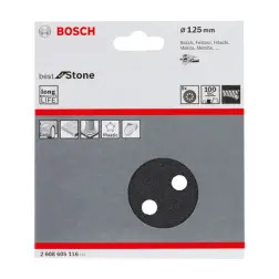Excêntrica Best Stone: 125mm 8p. G100 X5 Bosch - 1220684180