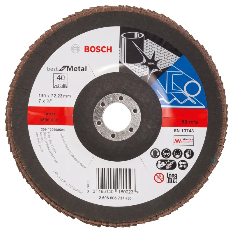 Disco de lamelas PRO X571, 180 mm, G40 2608606737 Bosch Disco de lamelas PRO X571, 180 mm, G40 2608606737 Bosch