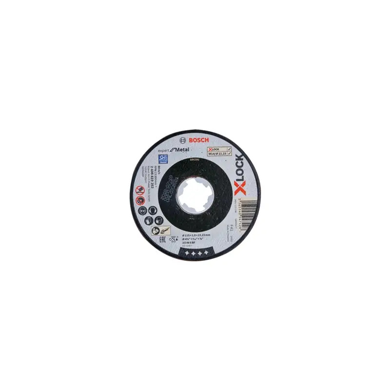 Disco abrasivo PRO Metal X-Lock, 115 x 1,6 x 22,23 mm 2608619252 Bosch Disco abrasivo PRO Metal X-Lock, 115 x 1,6 x 22,23 mm 2608619252 Bosch