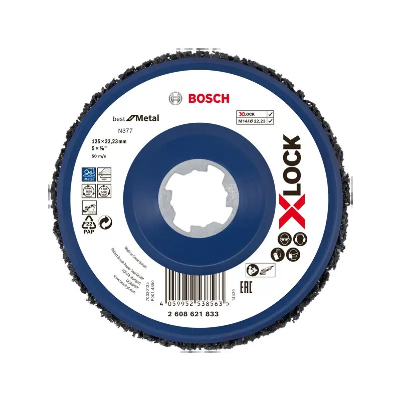 PRO N377 Multi Material Cleaning Disc, 125 mm, 22,23 mm 2608621833 Bosch PRO N377 Multi Material Cleaning Disc, 125 mm, 22,23 mm 2608621833 Bosch