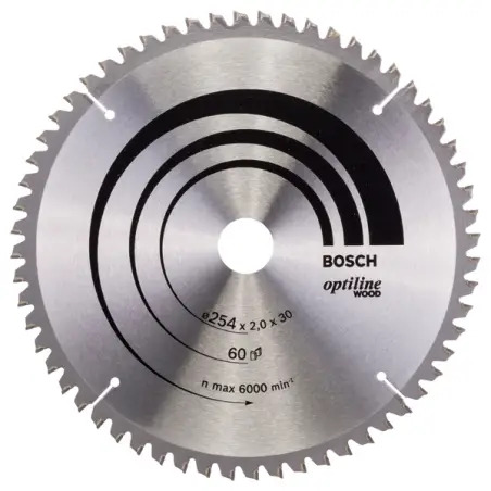 Disco De Serra Op Wo B 254x30-60 Bosch - 1220684207