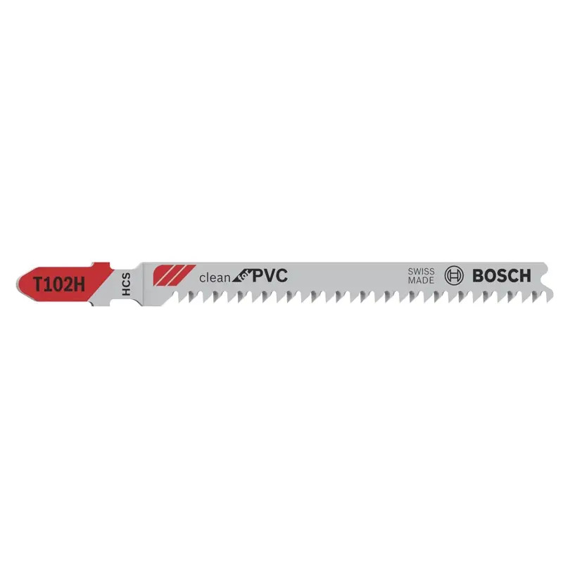 Lâmina de serra vertical PRO Plastics PVC clean T102H, 100 mm, 5 unid. 2608667446 Bosch Lâmina de serra vertical PRO Plastics PVC clean T102H, 100 mm, 5 unid. 2608667446 Bosch