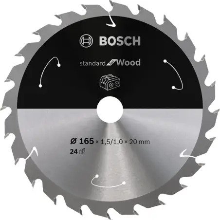 Standard Wood 165x20x24d:cl Bosch - 1220684236