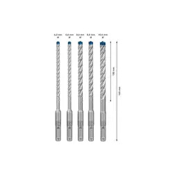 Expert Sds Plus-7x: Set Robus. 5 Uds Bosch - 1220684252