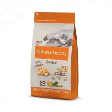 Ração Seca para Gato Esterilizado Frango do Campo 3kg Natures Variety - 1540260197