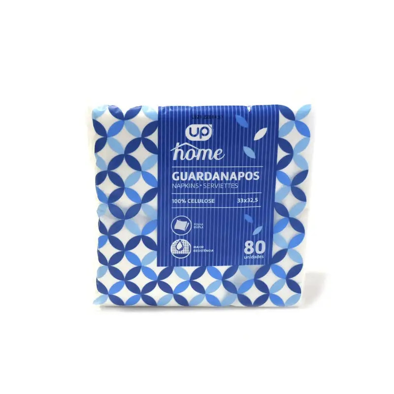 Guardanapos Home Folha Dupla 33x32,5 Pack 80un Up