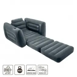 Poltrona Cama Insuflável Pul Out 117x224x66cm 66551 Intex - 1650080035