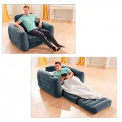 Poltrona Cama Insuflável Pul Out 117x224x66cm 66551 Intex #2 - 1650080035