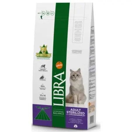 Ração Seca Esterilizada de Gato com Frango 12kg Libra - 1540260213