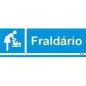 Placa Sinalizadora 20x6,5cm em PVC "Fraldário" Valpec