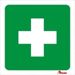 Placa Sinalizadora 10x10cm "Primeiros Socorros" Valpec - 1630010021