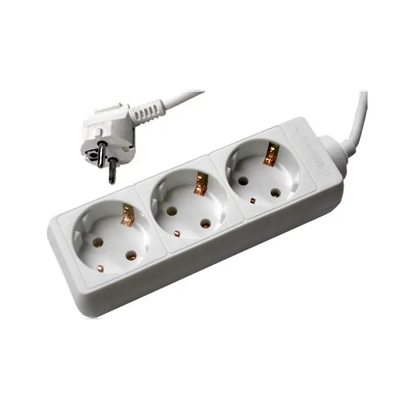 Tomada Tripla com Terra 3G1 10/16A Cabo de 1,5mt 1301 Cyllux