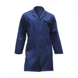 Bata de Trabalho Modelo Standard em Sarja Azul Marinho CLS - M - 1350360095