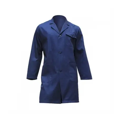 Bata de Trabalho Modelo Standard em Sarja Azul Marinho CLS - M - 1350360095