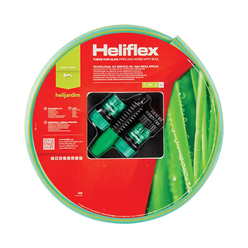 Mangueira Gil Verde Claro com Kit 3/4 19mm 25mt Heliflex