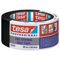 Rolo de Fita Adesiva Americana Professional Strong 25mm x 50mt 74662 Tesa - Preto - 1120040155