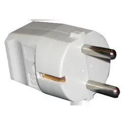 Ficha Macho com Terra Saída Direita 10/16A 6144 Cyllux - 1330070045