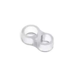 Batente Duplo 1,3x1,8cm Transparente Pack 2un para Portas Rei - 1210230048